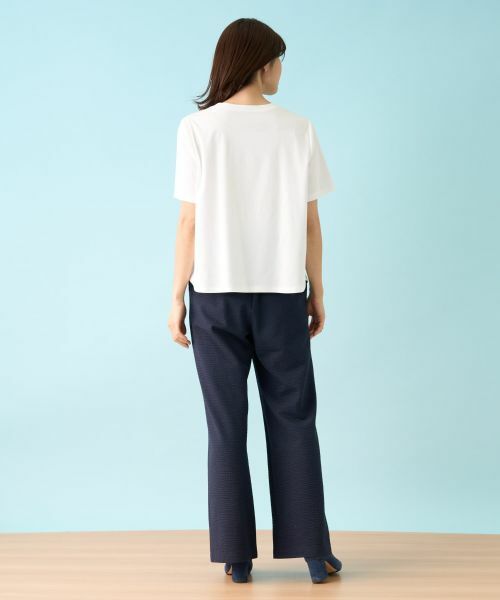 Leilian PLUS HOUSE / レリアンプラスハウス Tシャツ | 【店舗人気】洗えるパッチワークＴシャツ | 詳細17