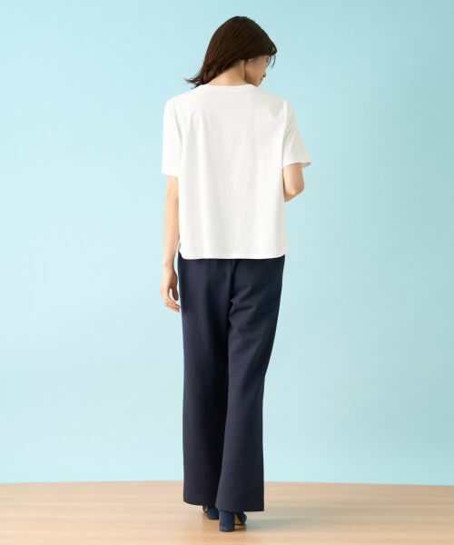 Leilian PLUS HOUSE / レリアンプラスハウス Tシャツ | 【店舗人気】洗えるパッチワークＴシャツ | 詳細18