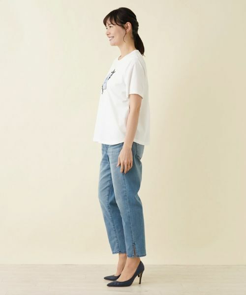 Leilian PLUS HOUSE / レリアンプラスハウス Tシャツ | 【店舗人気】洗えるパッチワークＴシャツ | 詳細2