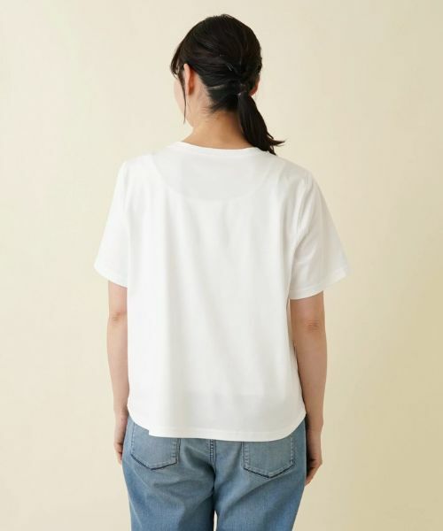 Leilian PLUS HOUSE / レリアンプラスハウス Tシャツ | 【店舗人気】洗えるパッチワークＴシャツ | 詳細6