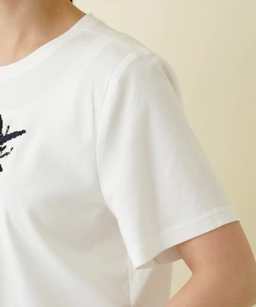 Leilian PLUS HOUSE / レリアンプラスハウス Tシャツ | 【店舗人気】洗えるパッチワークＴシャツ | 詳細9