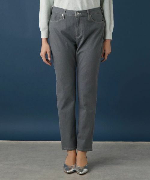 Leilian PLUS HOUSE / レリアンプラスハウス デニムパンツ | スリムテーパードデニムパンツ【L JEANS】 | 詳細4