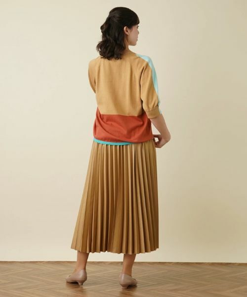 Leilian PLUS HOUSE / レリアンプラスハウス ニット・セーター | カラーブロッキングニットプルオーバー | 詳細7