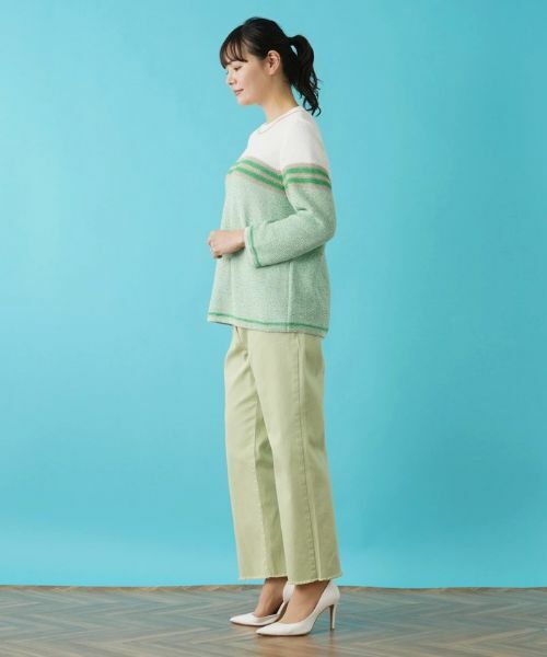 Leilian PLUS HOUSE / レリアンプラスハウス デニムパンツ | ストレッチクロップドパンツ | 詳細15