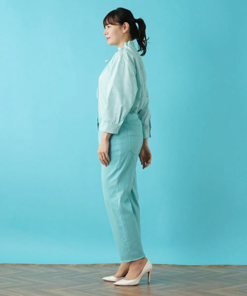 Leilian PLUS HOUSE / レリアンプラスハウス デニムパンツ | ストレッチクロップドパンツ | 詳細2