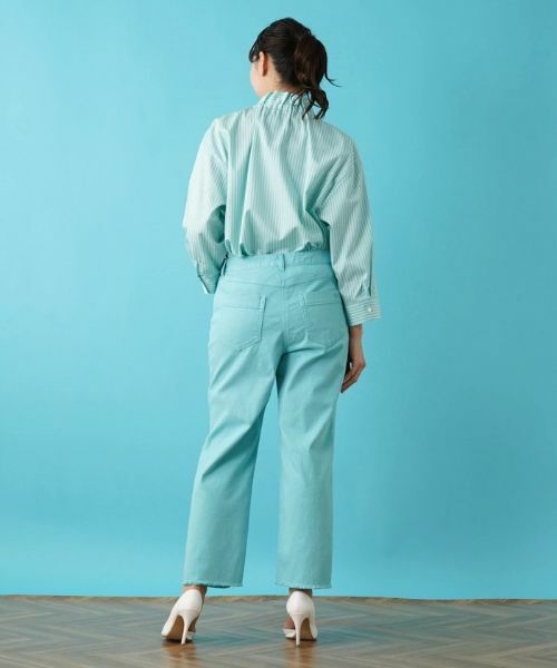 Leilian PLUS HOUSE / レリアンプラスハウス デニムパンツ | ストレッチクロップドパンツ | 詳細3