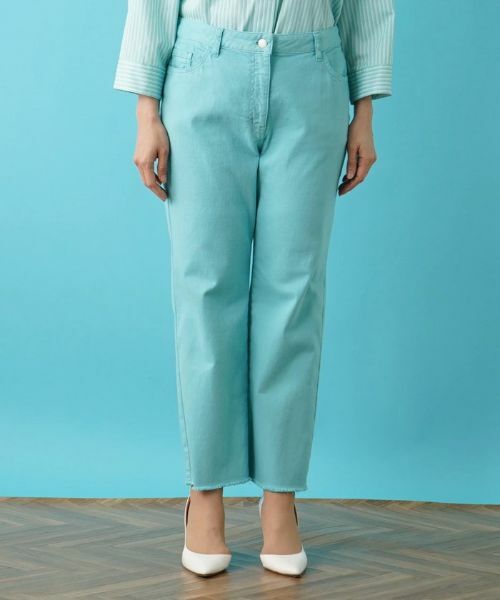 Leilian PLUS HOUSE / レリアンプラスハウス デニムパンツ | ストレッチクロップドパンツ | 詳細4
