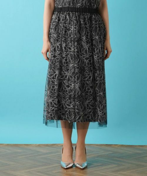 Leilian PLUS HOUSE / レリアンプラスハウス ミニ・ひざ丈スカート | チュールスカート | 詳細4