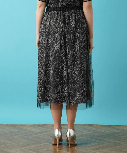 Leilian PLUS HOUSE / レリアンプラスハウス ミニ・ひざ丈スカート | チュールスカート | 詳細6