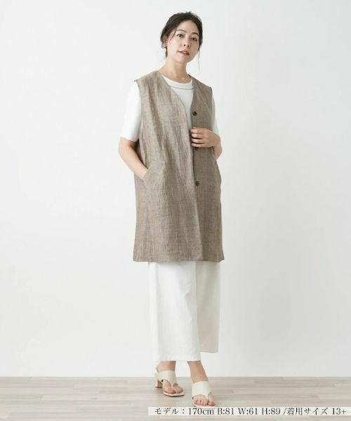 Leilian PLUS HOUSE / レリアンプラスハウス テーラードジャケット | ロングベスト | 詳細1