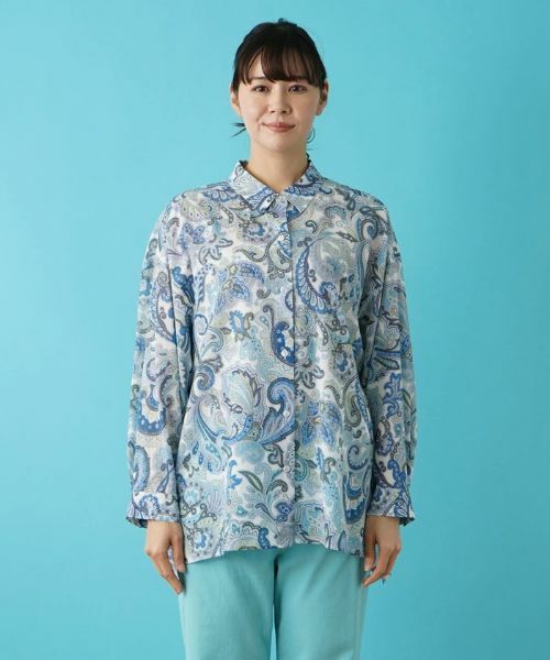 Leilian PLUS HOUSE / レリアンプラスハウス シャツ・ブラウス | 羽織ブラウス【BINDA】 | 詳細4