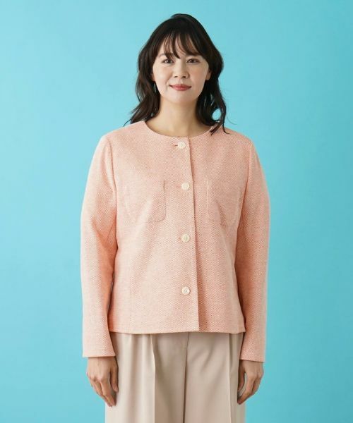 Leilian PLUS HOUSE / レリアンプラスハウス テーラードジャケット | ツイードノーカラージャケット | 詳細4