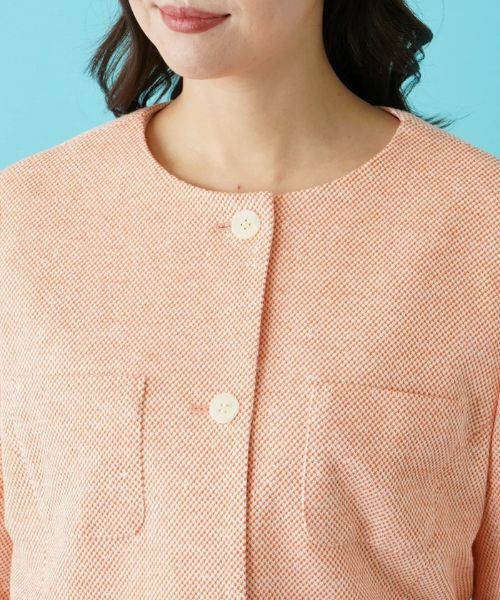 Leilian PLUS HOUSE / レリアンプラスハウス テーラードジャケット | ツイードノーカラージャケット | 詳細7