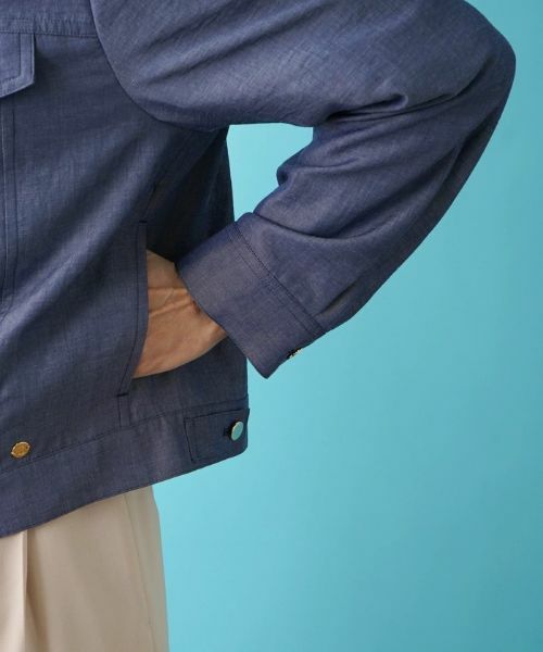 Leilian PLUS HOUSE / レリアンプラスハウス テーラードジャケット | デニム調ジャケット | 詳細11