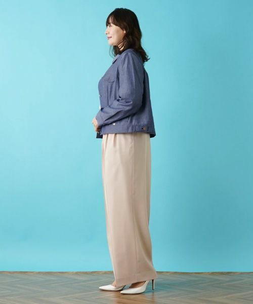 Leilian PLUS HOUSE / レリアンプラスハウス テーラードジャケット | デニム調ジャケット | 詳細2