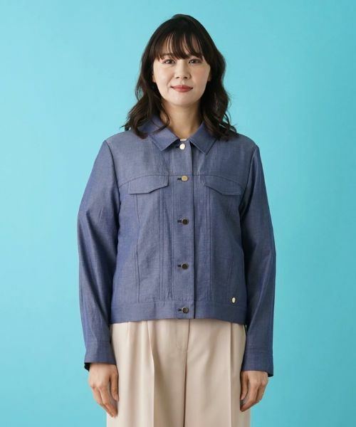 Leilian PLUS HOUSE / レリアンプラスハウス テーラードジャケット | デニム調ジャケット | 詳細4