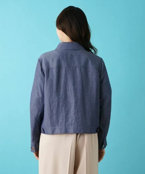 Leilian PLUS HOUSE / レリアンプラスハウス テーラードジャケット | デニム調ジャケット | 詳細6