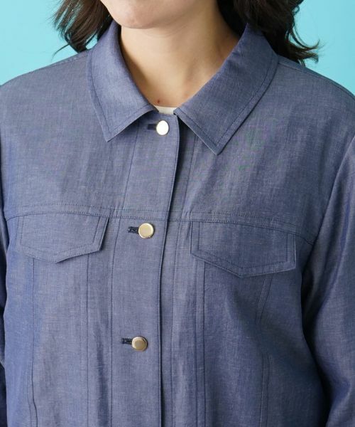 Leilian PLUS HOUSE / レリアンプラスハウス テーラードジャケット | デニム調ジャケット | 詳細7
