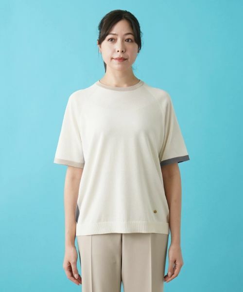 Leilian PLUS HOUSE / レリアンプラスハウス ニット・セーター | 半袖ニットトップス | 詳細4