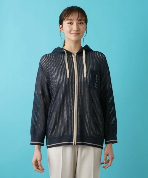 Leilian PLUS HOUSE / レリアンプラスハウス その他アウター | フード付きジップジャケット | 詳細4