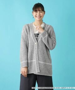Leilian PLUS HOUSE / レリアンプラスハウス カーディガン・ボレロ | 配色カーディガン