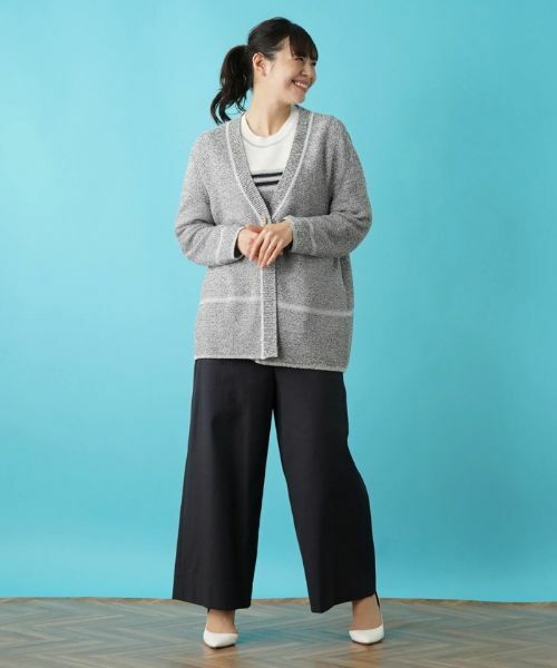 Leilian PLUS HOUSE / レリアンプラスハウス カーディガン・ボレロ | 配色カーディガン | 詳細13