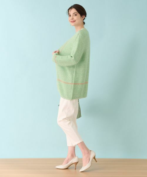 Leilian PLUS HOUSE / レリアンプラスハウス カーディガン・ボレロ | 配色カーディガン | 詳細16