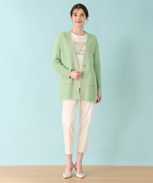 Leilian PLUS HOUSE / レリアンプラスハウス カーディガン・ボレロ | 配色カーディガン | 詳細19