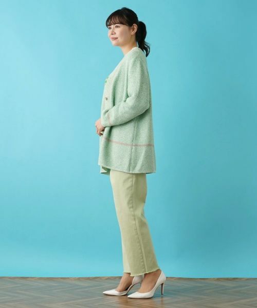 Leilian PLUS HOUSE / レリアンプラスハウス カーディガン・ボレロ | 配色カーディガン | 詳細2