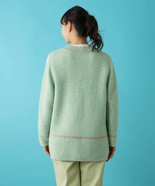 Leilian PLUS HOUSE / レリアンプラスハウス カーディガン・ボレロ | 配色カーディガン | 詳細6