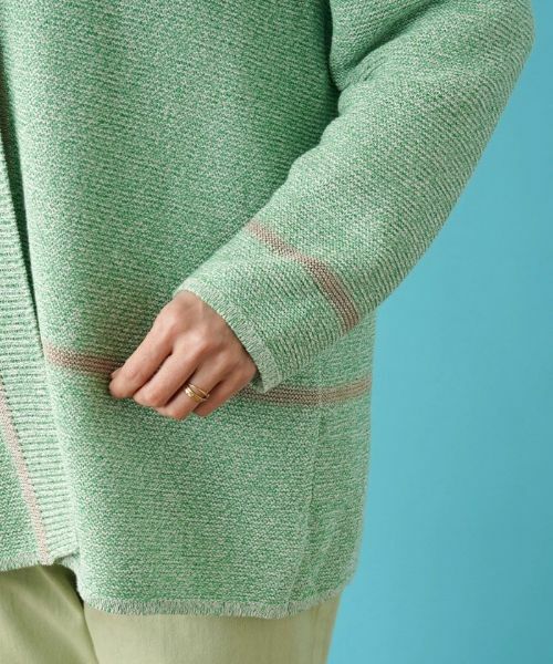Leilian PLUS HOUSE / レリアンプラスハウス カーディガン・ボレロ | 配色カーディガン | 詳細9