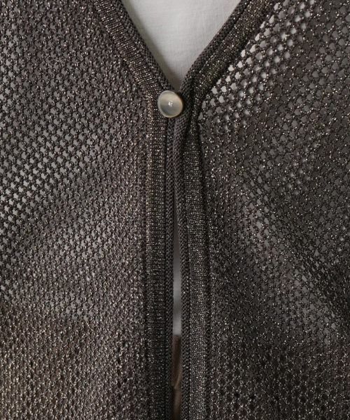 Leilian PLUS HOUSE / レリアンプラスハウス カーディガン・ボレロ | メッシュカーディガン | 詳細12