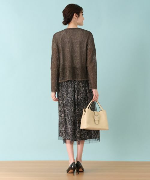 Leilian PLUS HOUSE / レリアンプラスハウス カーディガン・ボレロ | メッシュカーディガン | 詳細17