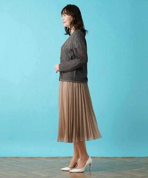 Leilian PLUS HOUSE / レリアンプラスハウス カーディガン・ボレロ | メッシュカーディガン | 詳細2