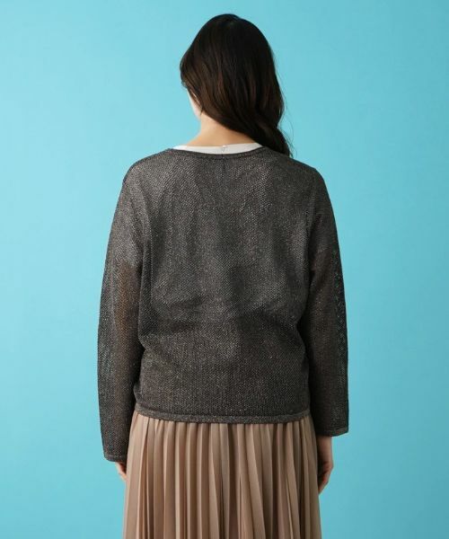 Leilian PLUS HOUSE / レリアンプラスハウス カーディガン・ボレロ | メッシュカーディガン | 詳細6