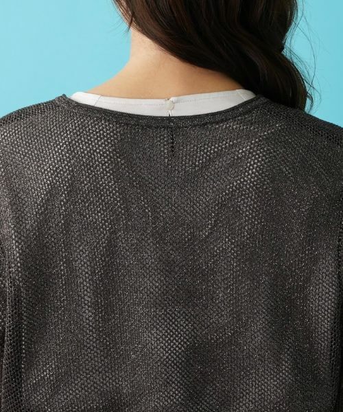 Leilian PLUS HOUSE / レリアンプラスハウス カーディガン・ボレロ | メッシュカーディガン | 詳細8