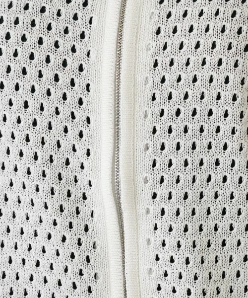 Leilian PLUS HOUSE / レリアンプラスハウス カーディガン・ボレロ | 【店舗人気】アイレット柄前ジップカーディガン | 詳細10