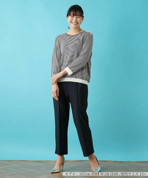 Leilian PLUS HOUSE / レリアンプラスハウス ニット・セーター | ボーダーニットインナー | 詳細1