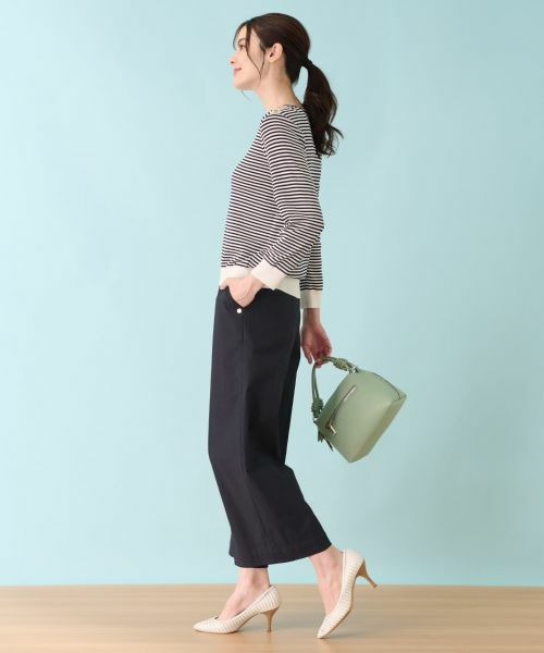 Leilian PLUS HOUSE / レリアンプラスハウス ニット・セーター | ボーダーニットインナー | 詳細15