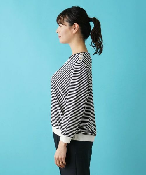 Leilian PLUS HOUSE / レリアンプラスハウス ニット・セーター | ボーダーニットインナー | 詳細5