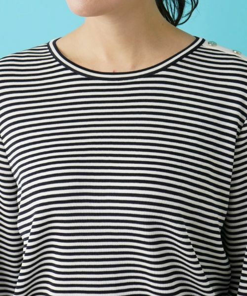 Leilian PLUS HOUSE / レリアンプラスハウス ニット・セーター | ボーダーニットインナー | 詳細7