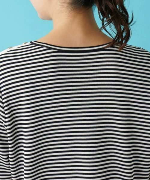 Leilian PLUS HOUSE / レリアンプラスハウス ニット・セーター | ボーダーニットインナー | 詳細8