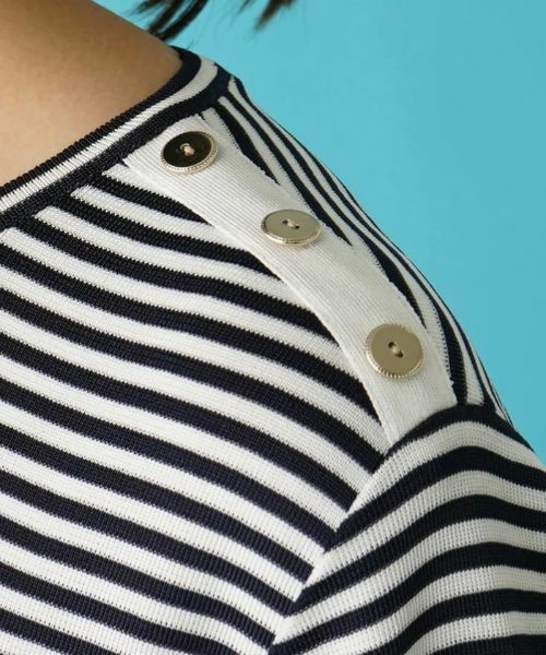 Leilian PLUS HOUSE / レリアンプラスハウス ニット・セーター | ボーダーニットインナー | 詳細9