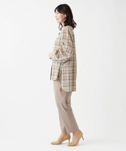 Leilian PLUS HOUSE / レリアンプラスハウス シャツ・ブラウス | チェック柄チュニックブラウス【Leilian：EZUMI】 | 詳細2