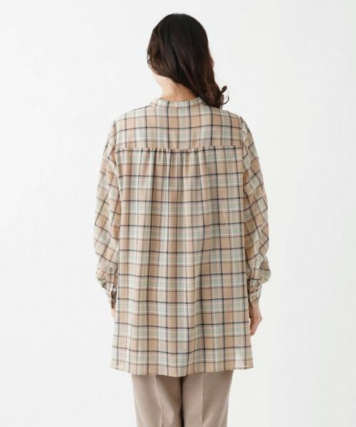 Leilian PLUS HOUSE / レリアンプラスハウス シャツ・ブラウス | チェック柄チュニックブラウス【Leilian：EZUMI】 | 詳細6