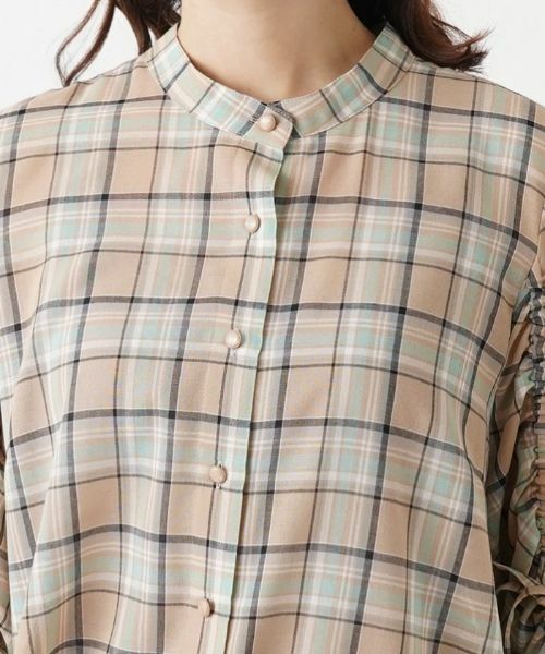 Leilian PLUS HOUSE / レリアンプラスハウス シャツ・ブラウス | チェック柄チュニックブラウス【Leilian：EZUMI】 | 詳細7