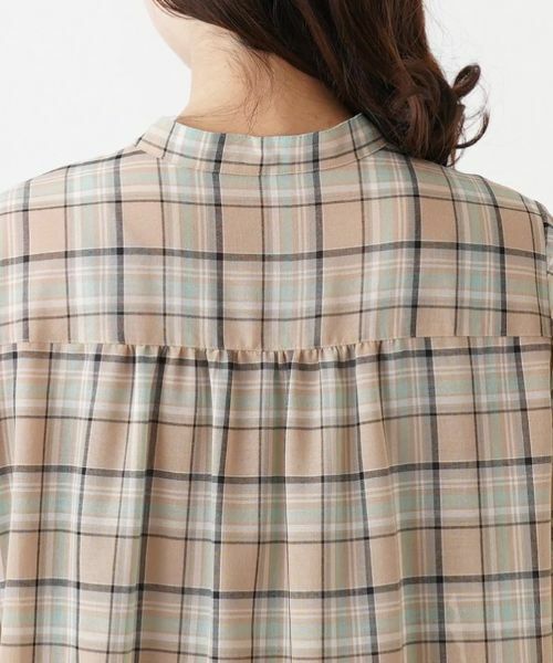 Leilian PLUS HOUSE / レリアンプラスハウス シャツ・ブラウス | チェック柄チュニックブラウス【Leilian：EZUMI】 | 詳細8