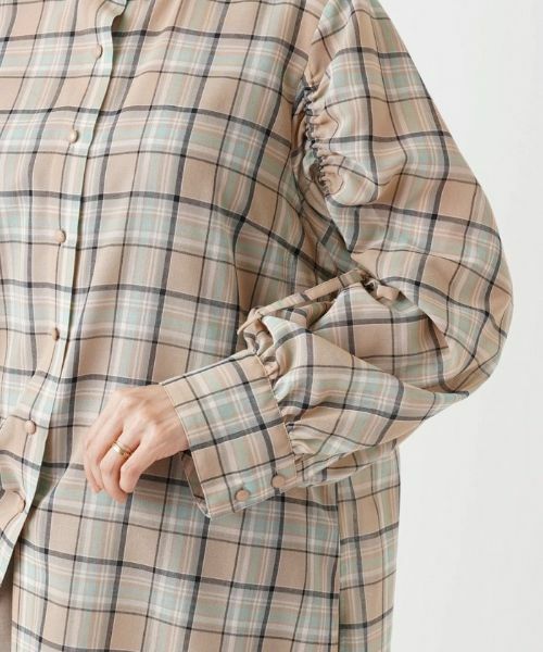 Leilian PLUS HOUSE / レリアンプラスハウス シャツ・ブラウス | チェック柄チュニックブラウス【Leilian：EZUMI】 | 詳細9