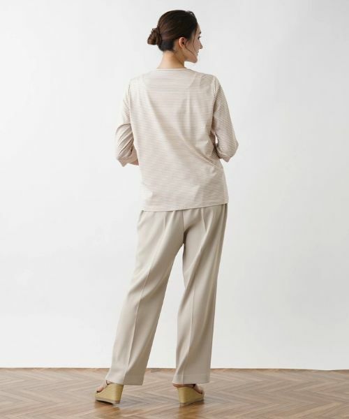 Leilian PLUS HOUSE / レリアンプラスハウス Tシャツ | 【店舗人気】7分袖ボーダーカットソー | 詳細21