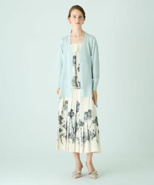 Leilian PLUS HOUSE / レリアンプラスハウス カーディガン・ボレロ | Vネックカーディガン【BOURGE】 | 詳細2